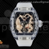 RMF 리차드밀 RM51 뚜르비옹 투명케이스 로골타이거/드레곤다이얼 투명러버스트랩 RM51 Transparent Tourbillon RMF Best Edition RG Tiger/Dragon Dial on Transparent Rubber Strap