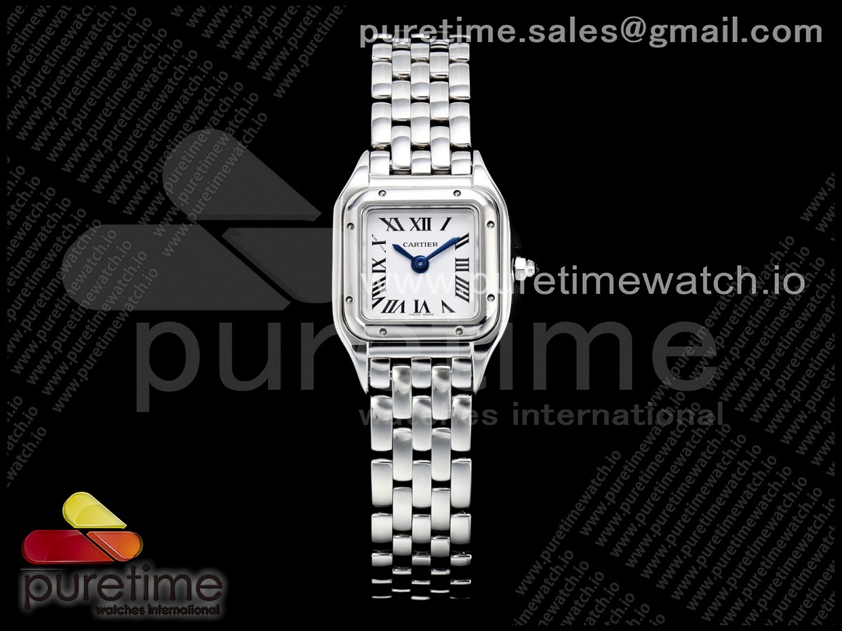 8848F 까르띠에 팬더 25.1미리 화이트다이얼 스틸브레이슬릿 Panthère Ladies 25.1mm SS 8848F 1:1 Best Edition White Dial on SS Bracelet Jap Quartz