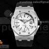 IPF 오데마피게 로얄오크 오프쇼어 다이버 15710 화이트다이얼 블랙러버스트랩 Royal Oak Offshore Diver 15710 IPF 1:1 Best Edition White Dial on Black Rubber Strap SA3120 Super Clone