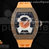 YSF 리차드밀 RM52 애스트러낫 뚜르비옹 브라운세라믹 오렌지러버스트랩  RM52 Astronaut Tourbillon Brown Ceramic YSF Best Edition on Orange Rubber Strap