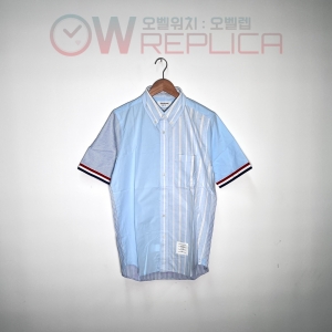 GOD공장 톰브라운 삼선띠 스트라이프 반팔 셔츠