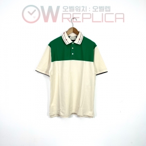 GOD공장 구찌 카라자수 반팔 폴로 셔츠