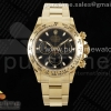 QF V3 롤렉스 데이토나 옐로우골드 텅스텐(Cu-W) 블랙다이얼 스틸브레이슬릿 Daytona 116508 QF 1:1 Best Edition Black Dial on YG Bracelet SH4130 V3 (Gain Weight)