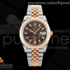 BJF 롤렉스 데이저스트41 로즈골드콤비 포금 브라운다이얼 스틸브레이슬릿 DateJust 41 126331 SS/RG Wrapped BJF 1:1 Best Edition 904L Steel Brown Stick Dial on Jubilee Bracelet SH3235