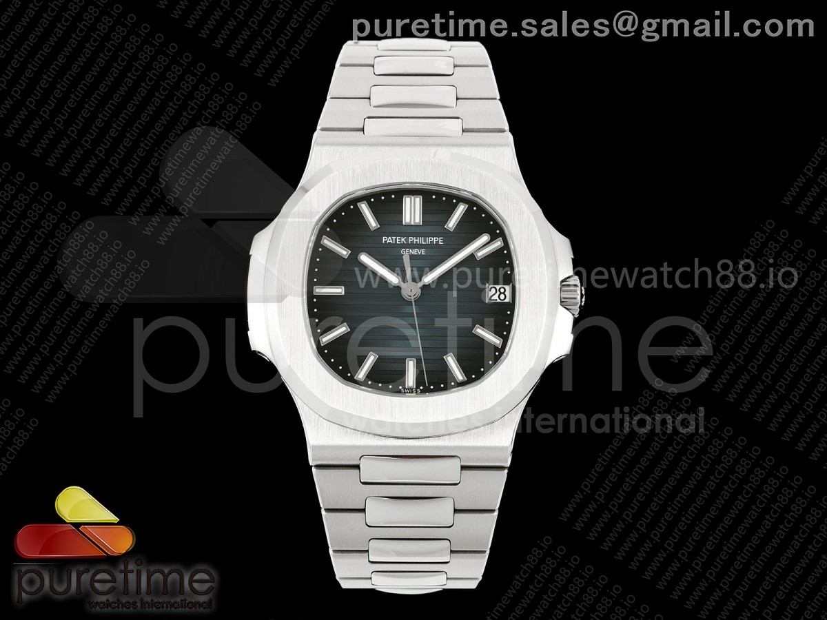 DDF V2 파텍필립 노틸러스 5711 2006블루다이얼 스틸브레이슬릿 DD330  Nautilus 5711 DDF 1:1 Best Edition 2006 Blue Textured Dial on SS Bracelet DD330 Super Clone V2 (SW Dial)