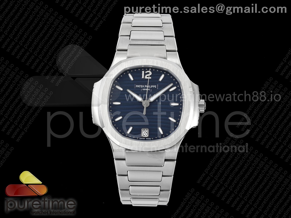 DDF 파텍필립 노틸러스 7118 레이디 블루다이얼 스틸브레이슬릿 Nautilus 7118 Ladies DDF 1:1 Best Edition Blue Dial on SS Bracelet DD324 Super Clone