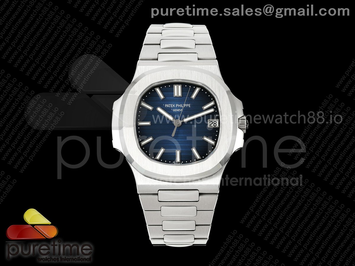 DDF 파텍필립 노틸러스 5811 텅스텐(Cu-W) 블루다이얼 스틸브레이슬릿 Nautilus 5811 DDF 1:1 Best Edition Blue Textured Dial on SS Bracelet DD330 Super Clone (Weighted)