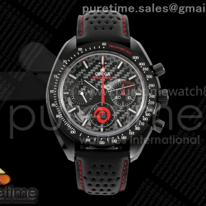 BLSF 오메가 스피드마스터 팀 알링기 블랙세라믹 블랙다이얼 블랙가죽스트랩 Speedmaster Team Alinghi Black Ceramic BLSF Best Edition on Leather Strap Manual Winding Movement