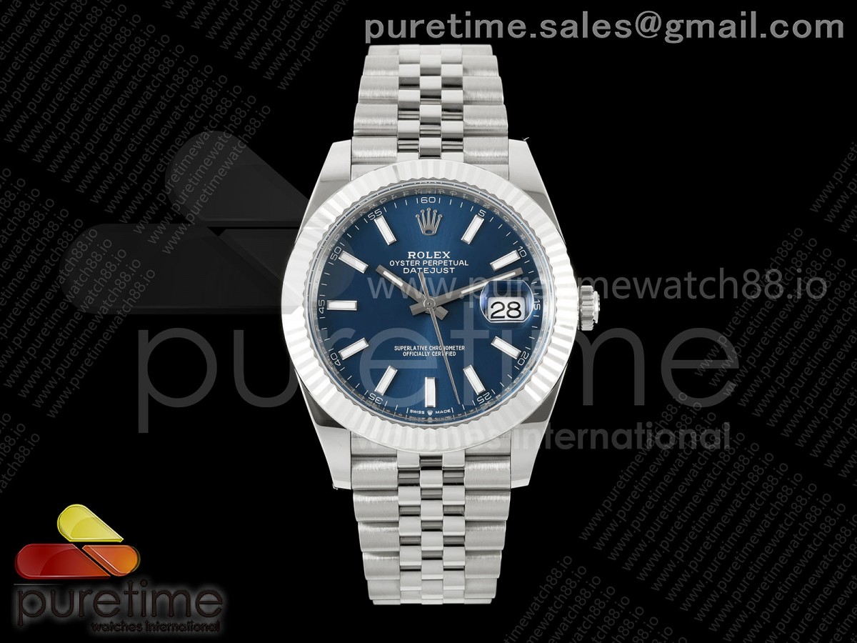 GOLD Maker 골드공장 롤렉스 데이저스트41 프리스프렁 블루다이얼 쥬빌레브레이슬릿133g DateJust 41 126334 GOLD Maker 1:1 Best Edition Blue Stick Dial on Jubilee Bracelet JH3235 (Free Sprung) Dial on Jubilee Bracelet JH3235 (Free Sprung)ial on Jubilee Bracelet JH3235 (Free Sprung)