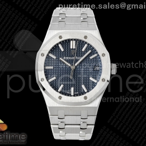 VSF 오데마피게 로얄오크 15500 블루다이얼 스틸브레이슬릿 Royal Oak 41mm 15500 SS VSF 1:1 Best Edition Blue Textured Dial on SS Bracelet DD4302 Super Clone