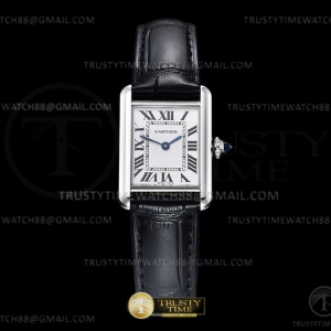 F1F 까르띠에 탱크머스트 스몰 22미리 화이트다이얼 (3가죽스트랩) Cartier Tank Must Small Blk-C SS/LE White F1F Sw Qtz