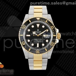 RCF 롤렉스 서브마리너 41미리 옐로우골드콤비 블랙다이얼 스틸브레이슬릿 175g Submariner 41mm 126613 LN SS/YG Black Ceramic RCF 1:1 Best Edition 904L SS Case and Bracelet VR3235 (Weighted)
