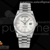 RGF 롤렉스 데이데이트40 텅스텐(Cu-W) 자개바게트다이얼 스틸브레이슬릿 210g Day Date 40 SS RGF 1:1 Best Edition White MOP Crystal Dial on President Bracelet VR3255
