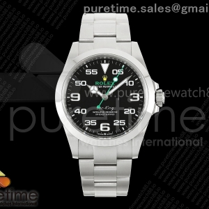 VF 롤렉스 에어킹 블랙다이얼 스틸브레이슬릿 Air-King 126900 VF 1:1 Best Edition 904L Steel Black Dial on SS Bracelet DD3230