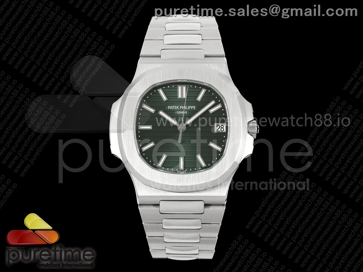 VF V공장 파텍필립 노틸러스 5711 그린다이얼 스틸브레이슬릿 Nautilus 5711 VF 1:1 Best Edition Green Dial on SS Bracelet DD324 Super Clone