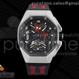 QPF 오데마피게 로얄오크 컨셉트 뚜르비옹 스파이더맨 뚜르비옹다이얼 러버스트랩 Royal Oak Concept Tourbillon “Spider-Man” QPF Best Edition on Rubber Strap