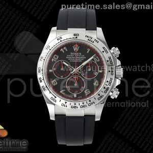 VF 롤렉스 데이토나 블랙아라빅레이싱다이얼 블랙러버스트랩 Daytona 116519 VF 1:1 Best Edition 904L SS Case and Bracelet Black Numeral Racing Dial on Oysterflex DD4130