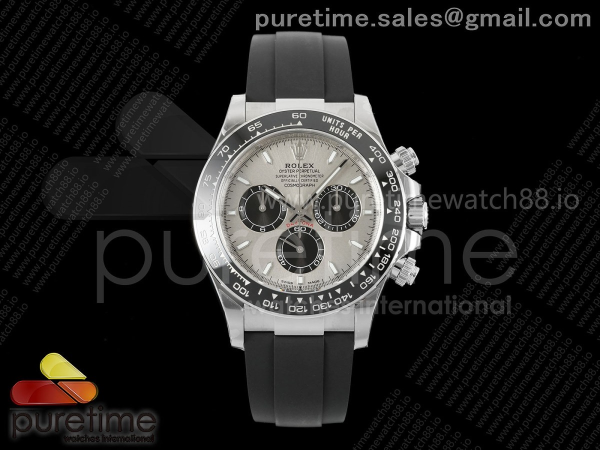 VF V공장 롤렉스 데이토나 그레이/블랙다이얼 블랙러버스트랩 Daytona 126519 VF 1:1 Best Edition Gray/Black Dial on Oysterflex Strap DD4131