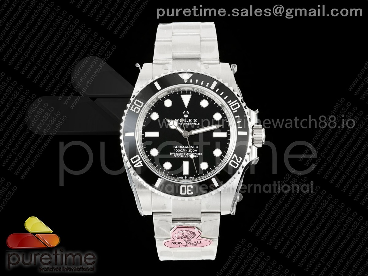 GOLD Maker 골드공장 롤렉스 서브마리너 논데이트 블랙다이얼 스틸브레이슬릿 프리스프렁 Submariner 41mm 124060 No Date 904L Steel Gold Maker 1:1 Best Edition JH3230 Free Sprung
