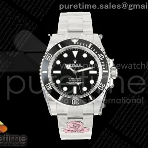 GOLD Maker 골드공장 롤렉스 서브마리너 논데이트 블랙다이얼 스틸브레이슬릿 프리스프렁 Submariner 41mm 124060 No Date 904L Steel Gold Maker 1:1 Best Edition JH3230 Free Sprung