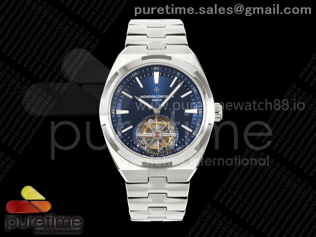ANTF 바쉐론콘스탄틴 오버시즈 뚜르비옹 블루다이얼 스틸브레이슬릿 Overseas Tourbillon SS ANTF Best Edition Blue Dial on SS Bracelet