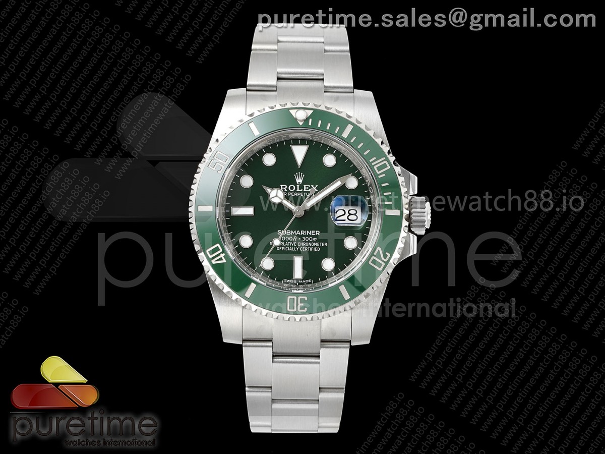 VF 롤렉스 서브마리너 40미리 그린인서트 그린다이얼 스틸브레이슬릿 헐크 Submariner 116610 LV Green Ceramic 904L Steel VF 1:1 Best Edition DD3135
