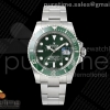 VF 롤렉스 서브마리너 40미리 그린인서트 그린다이얼 스틸브레이슬릿 헐크 Submariner 116610 LV Green Ceramic 904L Steel VF 1:1 Best Edition DD3135